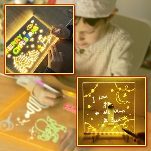 LED acryl lichtbord met 7 markers | LUMOBOARD