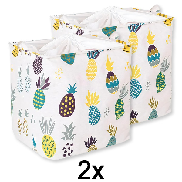 2x Opvouwbare grote opbergdoos CLOTHBOX