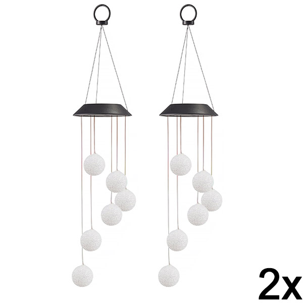 2x Solar LED hanglamp | AURAWIND