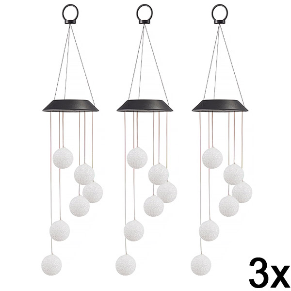 3x Solar LED hanglamp | AURAWIND