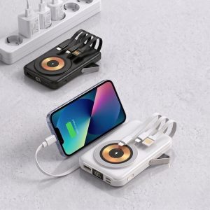 Magnetische draadloze powerbank - 10.000 mAh, 4 kabels, standaard | ULTICHARG